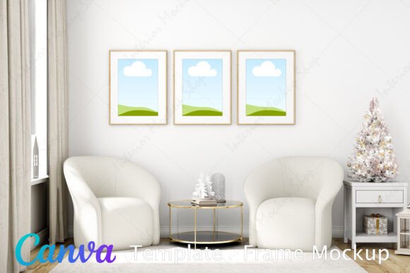 Christmas Frame Mockup Canva