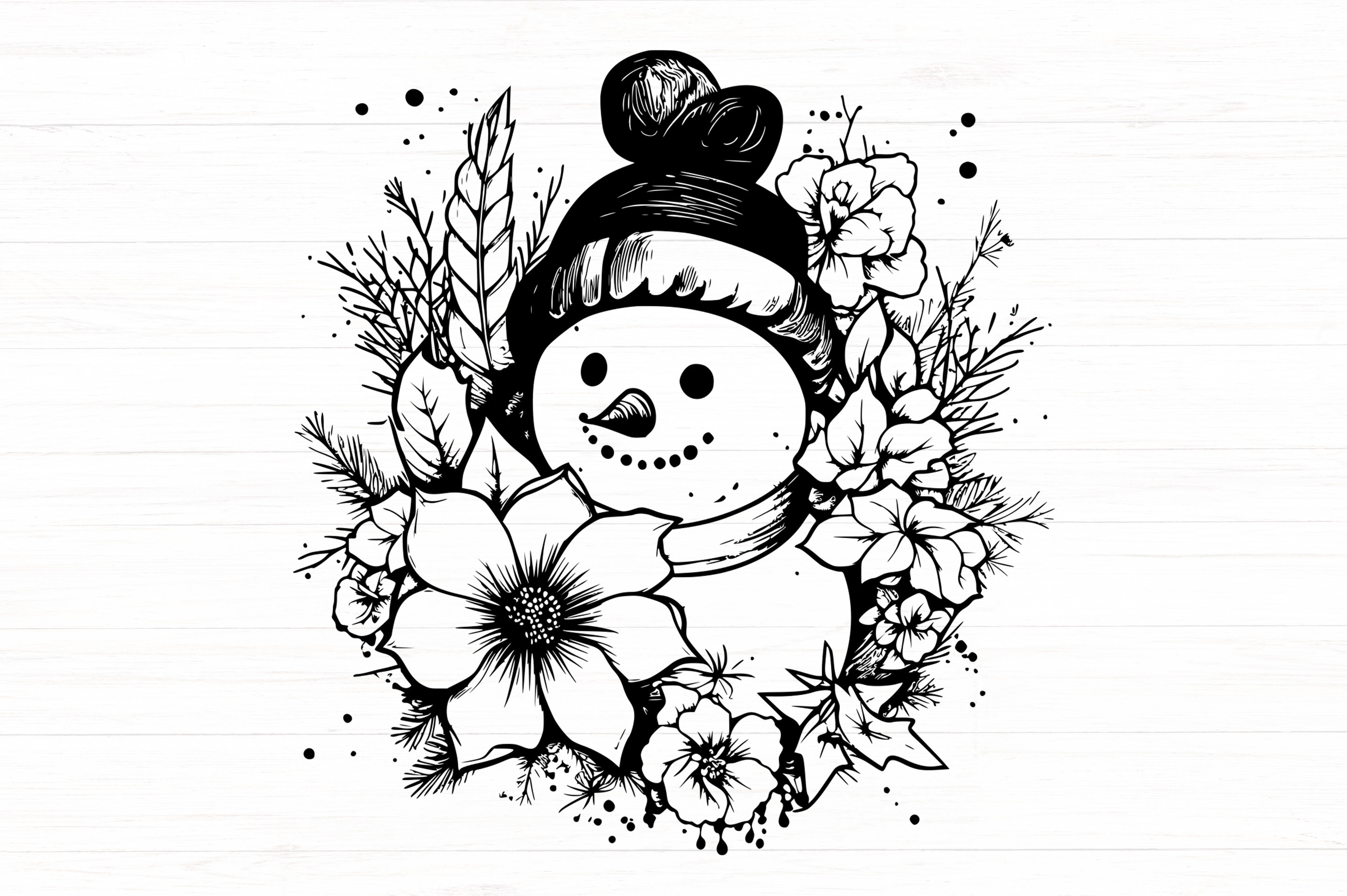 Christmas Snowman Svg Dxf Png Jpg Graphic by tinoko.shop · Creative Fabrica