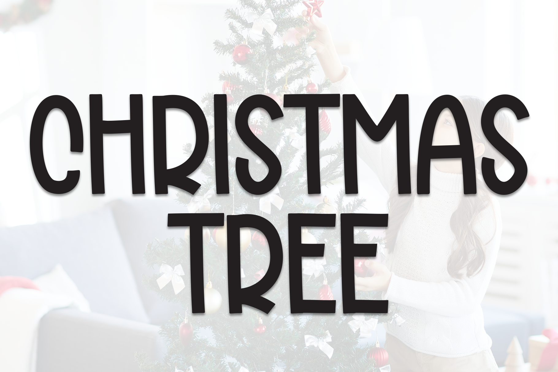 Christmas Tree Font - photo 1