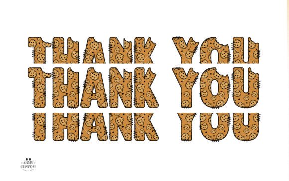 Cookies Army Font PNG with transparent background - Preview 3