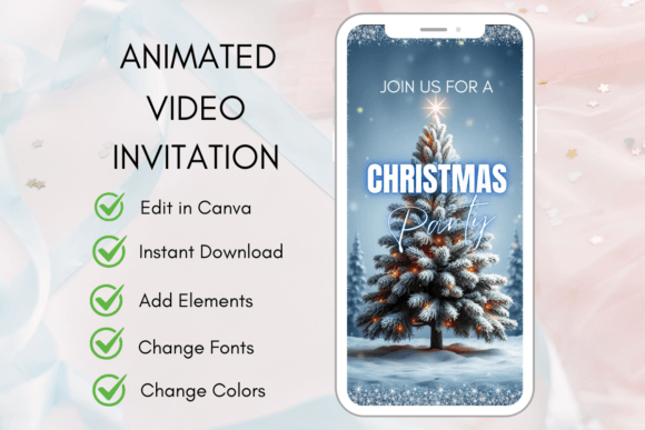 Digital Invitation, Christmas Evite 028