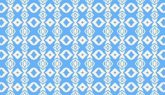 Icy Bloom Seamless Pattern 1
