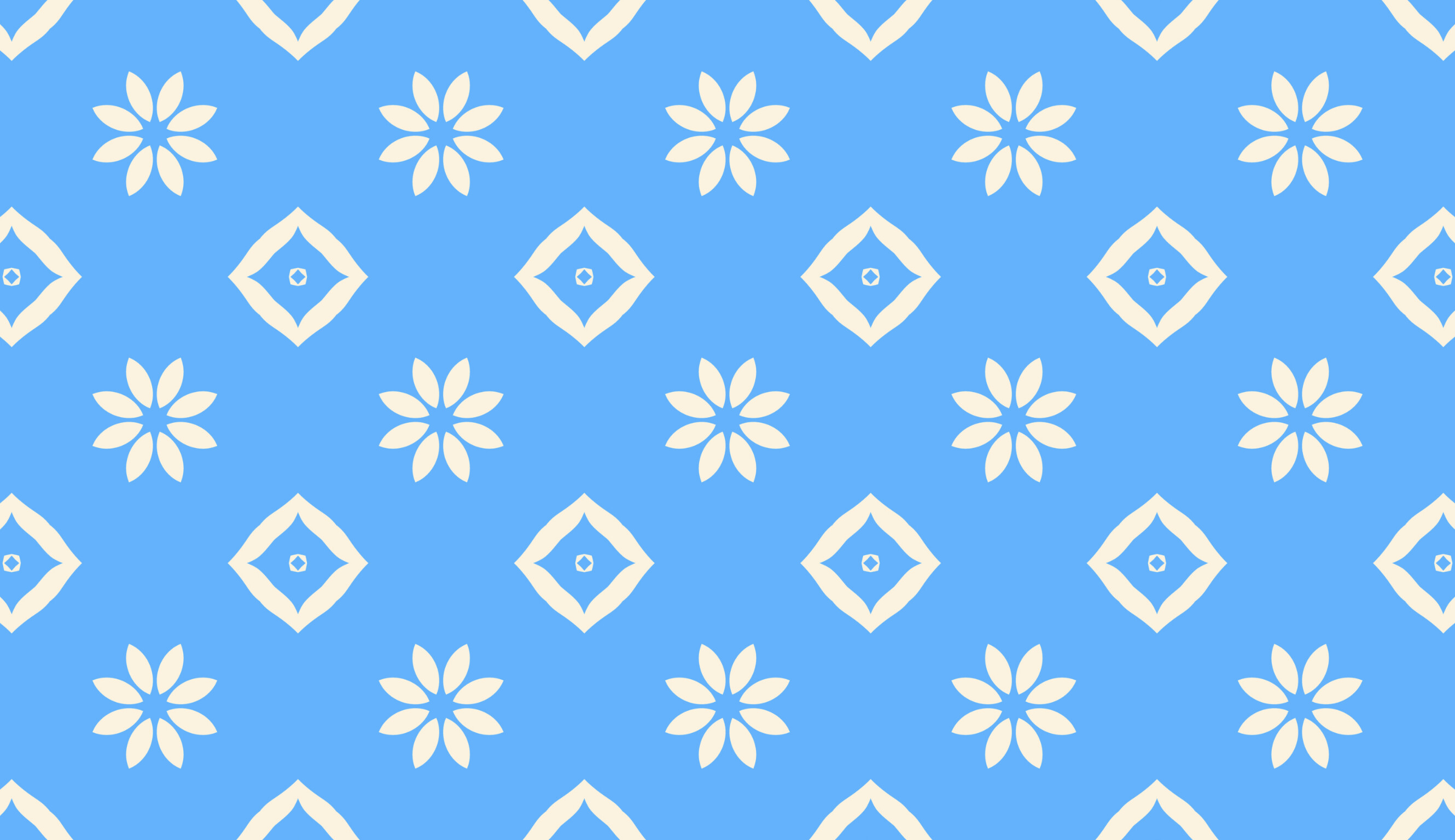 Icy Bloom Seamless Pattern 4
