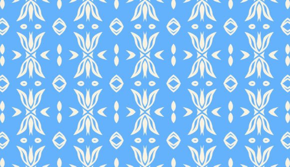 Icy Bloom Seamless Pattern 5