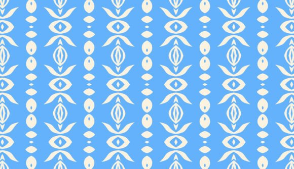 Icy Bloom Seamless Pattern 6
