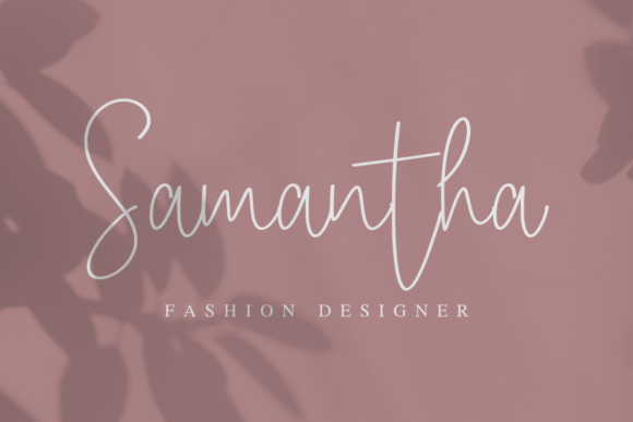Kamala Signature Font PNG with transparent background - Preview 2