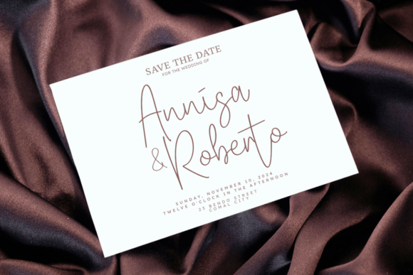 Kamala Signature Font PNG with transparent background - Preview 5