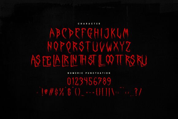 Maszell Font PNG with transparent background - Preview 6