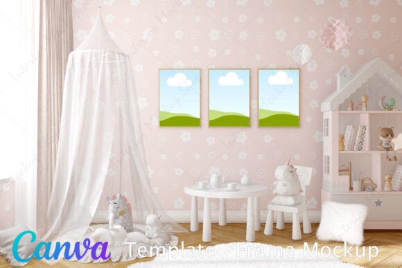 Mockup Kids, Frame Mockup Canva