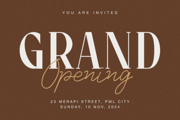 Peaceful Elegance Font PNG with transparent background - Preview 2