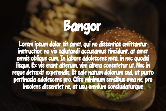 Bangor Font - Preview 2