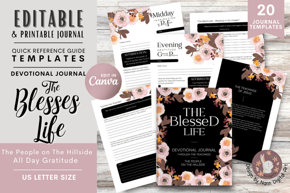Bible Study & Gratitude Journal Template