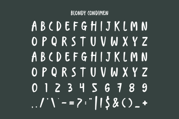 Blondy Condimen Font - Preview 2