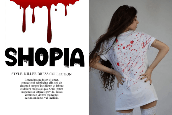 Blood Spooky Font - Preview 1