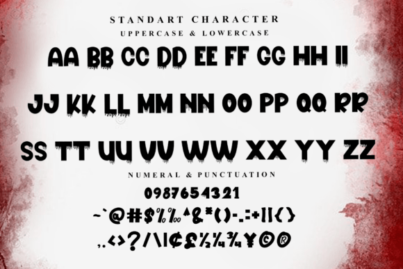 Blood Spooky Font - Preview 4