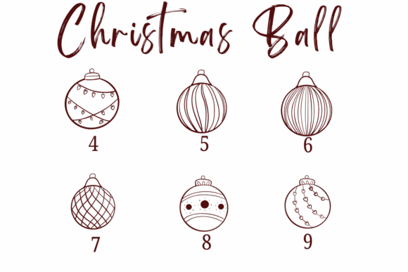 Christmas Ball Font - Preview 3