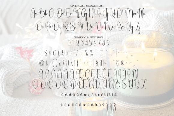 Christmas Candles Font - Preview 6