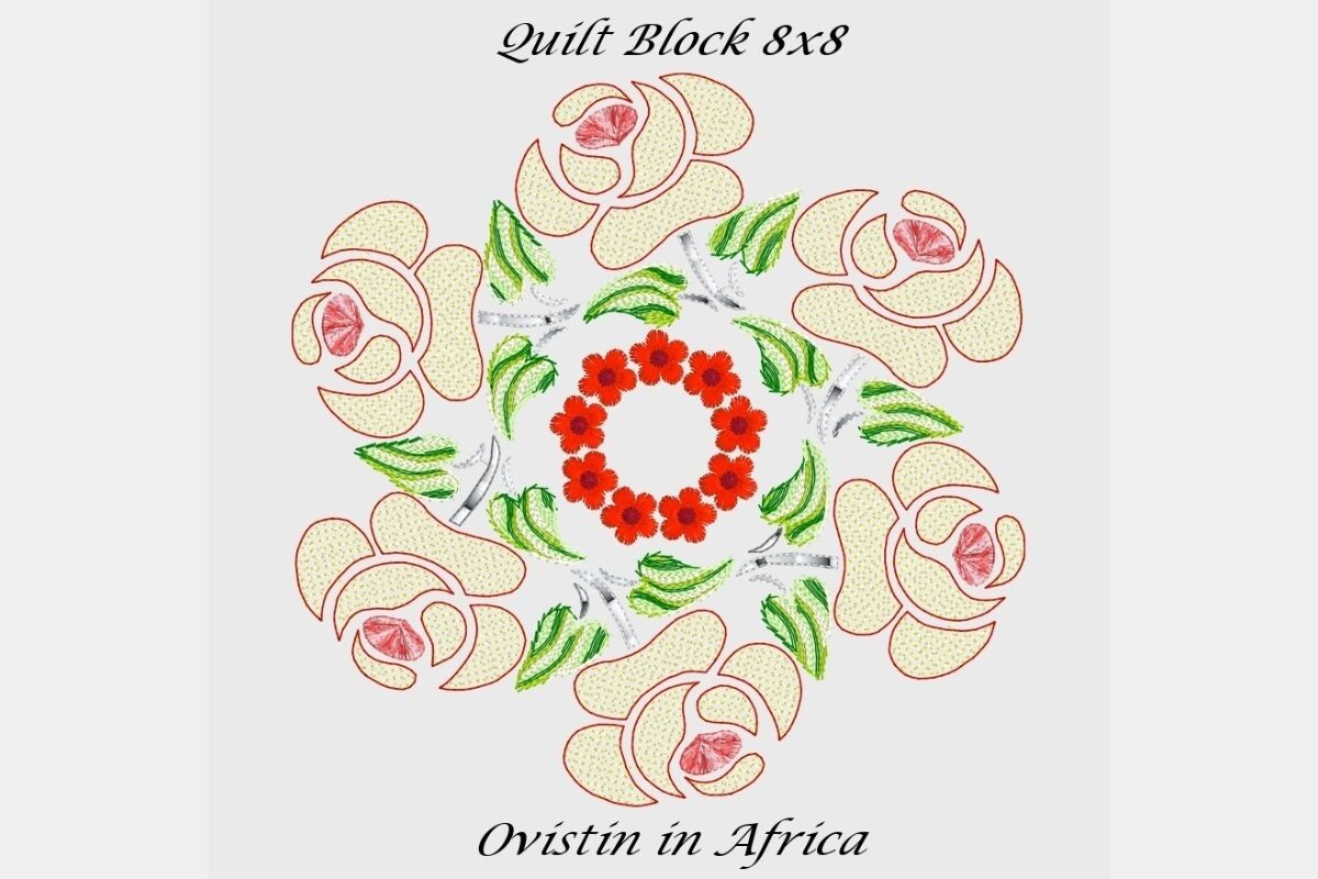 Classic Roses Quilt Block Applique Collection