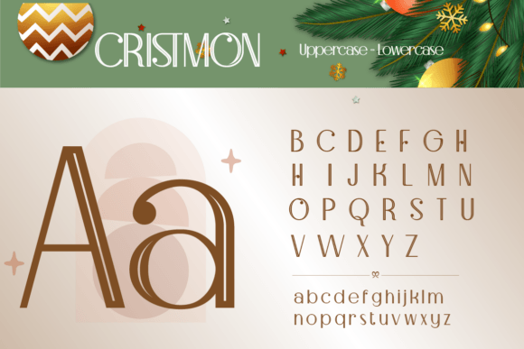 Cristmon Font - Preview 1