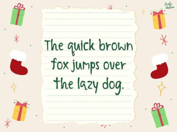 Dear Santa Font - Preview 3