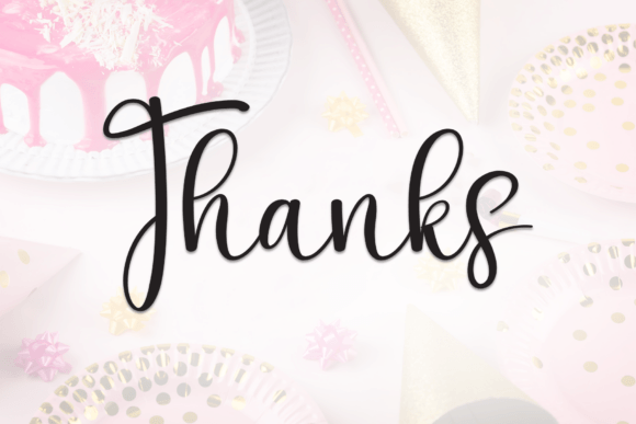 Delight Birthday Font PNG with transparent background - Preview 6