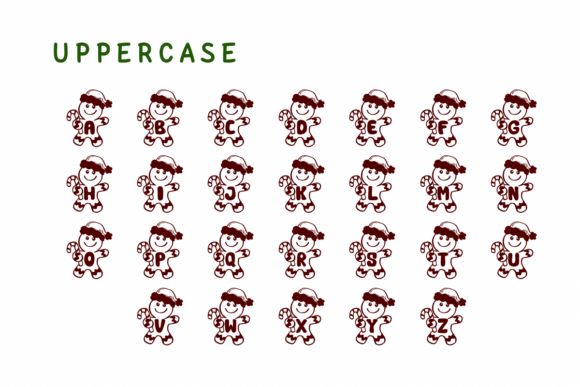 Gingerbread Christmas Font - Preview 1