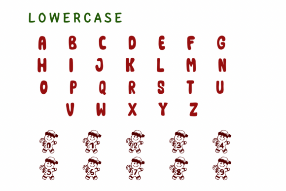 Gingerbread Christmas Font - Preview 2