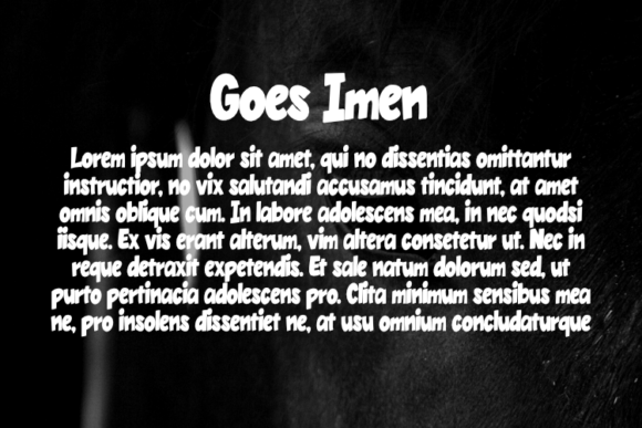 Goes Imen Font PNG with transparent background - Preview 2