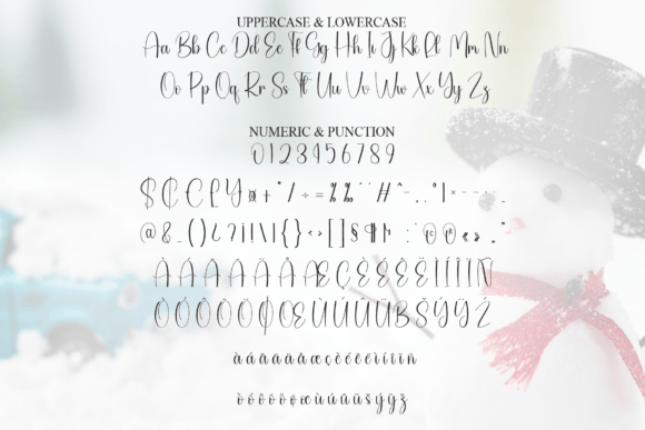 Happy Snowman Font - Preview 6