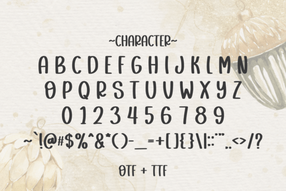 Merry Modern Font PNG with transparent background - Preview 5