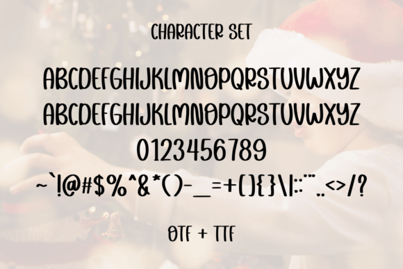 Noel Nostalgia Font PNG with transparent background - Preview 2