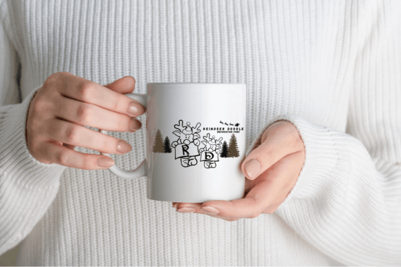 Reindeer Doodle Font PNG with transparent background - Preview 2