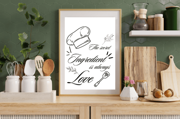 The Secret, Kitchen Wall Art Quotes