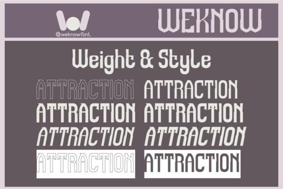 Attraction Font - Preview 5