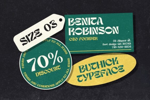 Buthick Font - Preview 4
