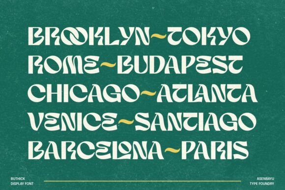 Buthick Font - Preview 5