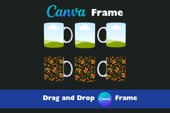 Canva Frame Mug Mockup Template