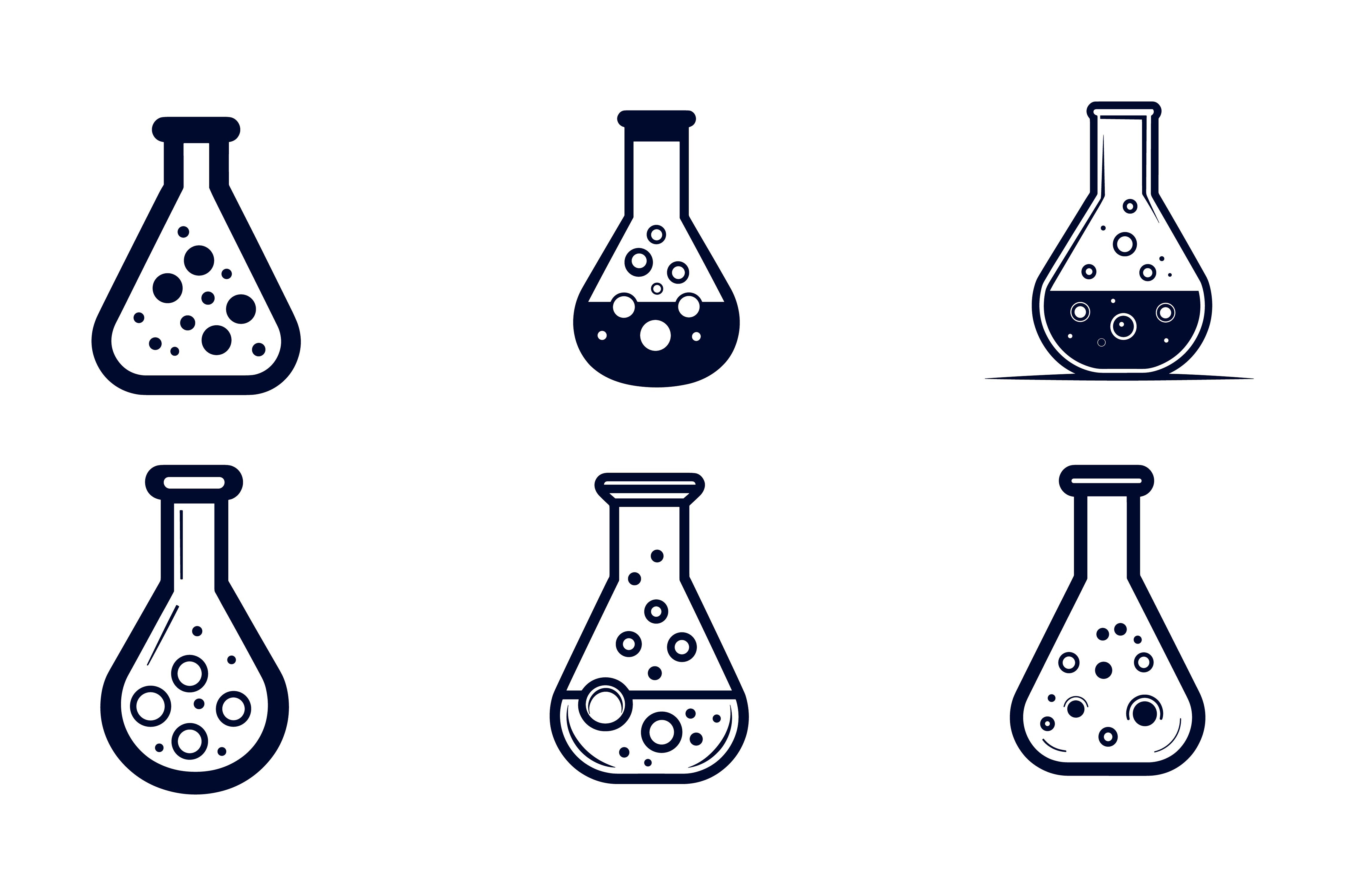 Chemical Retorts Black Icons Collection Graphic by Creative_View ...