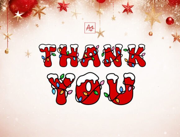 Christmas Lights Font - Preview 3