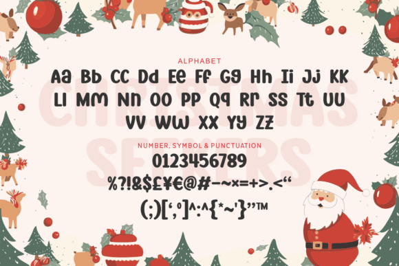 Christmas Seekers Font PNG with transparent background - Preview 6