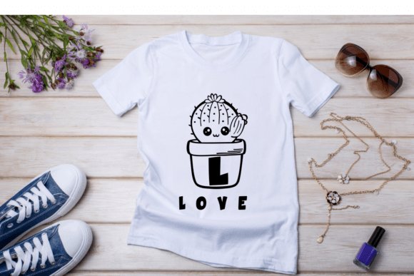Cute Cactus Font PNG with transparent background - Preview 4