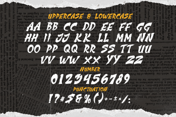 Dragon Striker Font PNG with transparent background - Preview 1