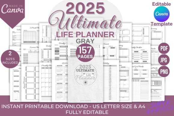 Best 2025 Planner Canva Template Bundle Bundle · Creative Fabrica