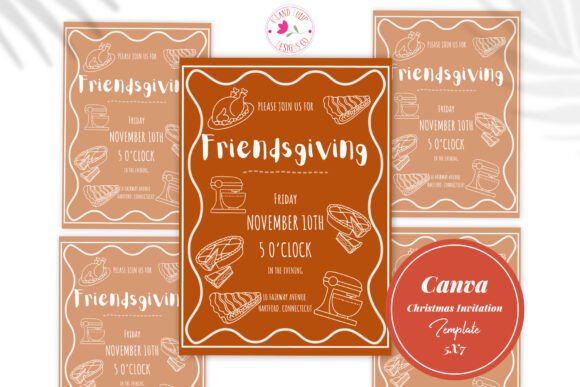 Friendsgiving Dinner Invitation Template