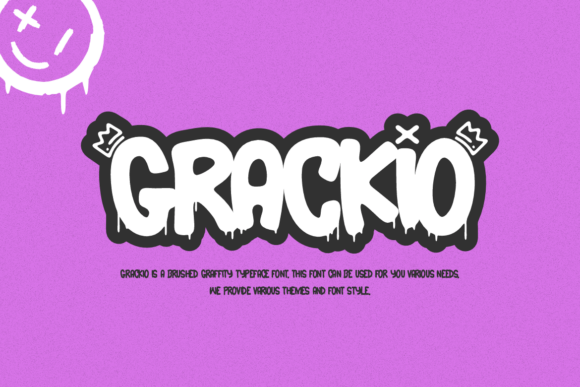 Grackio Font PNG with transparent background - Preview 2