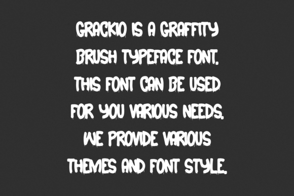 Grackio Font PNG with transparent background - Preview 3