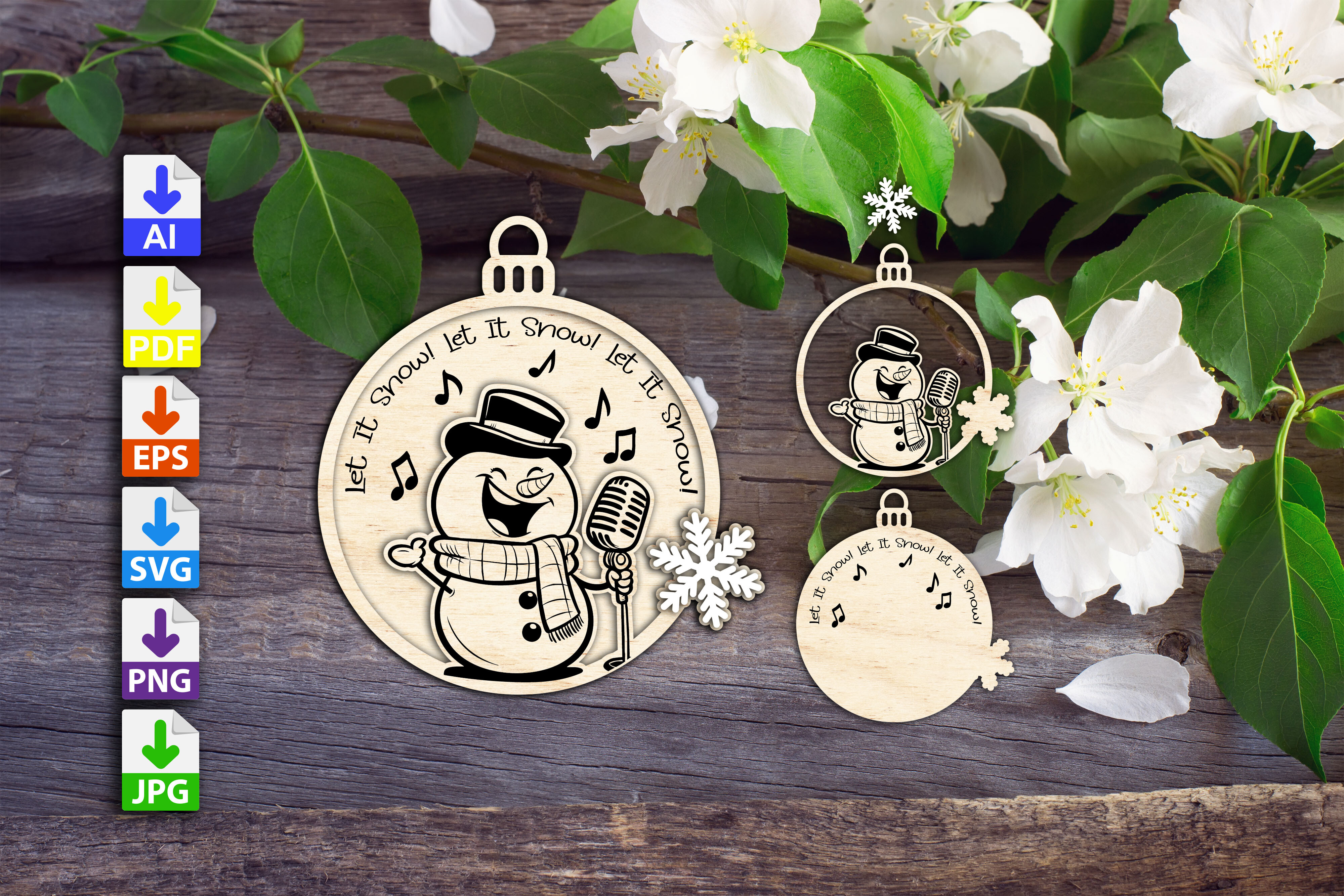 Snow Singer Now Let It Snow Snowman Singer V2 · Creative Fabrica