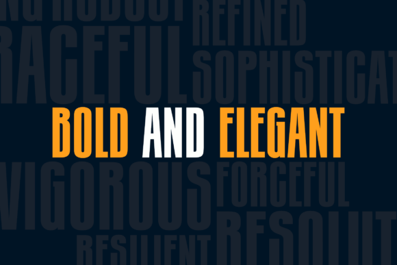 Magnum Style Font PNG with transparent background - Preview 3