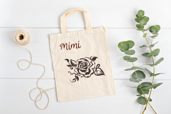Rose Tattoo Font PNG with transparent background - Preview 4