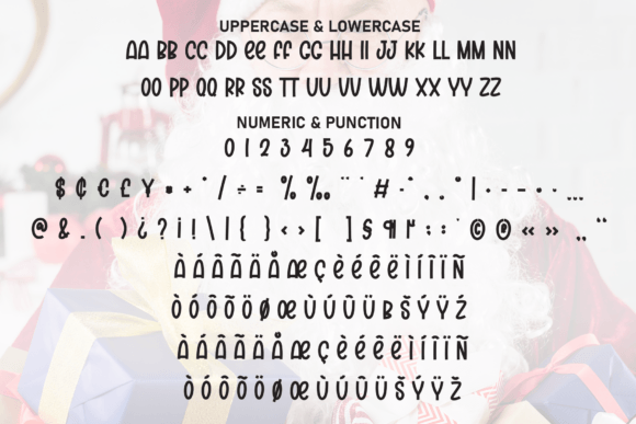 Santa Charming Font PNG with transparent background - Preview 6